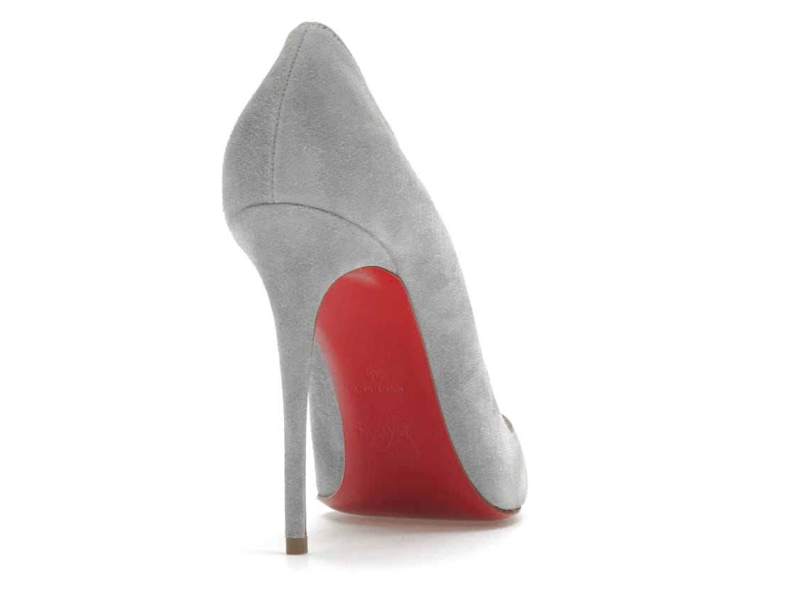 Christian Louboutin Pigalle 100mm Pump Dusty Blue Suede