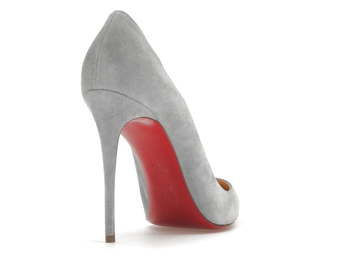 Christian Louboutin Pigalle 100mm Pump Dusty Blue Suede