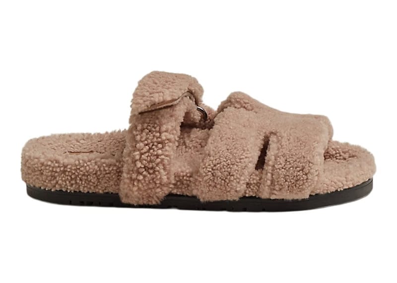 Hermes Chypre Sandal Pink Woolskin (Women's)