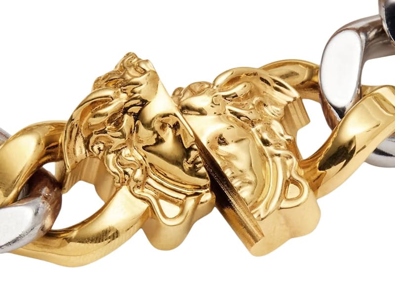 Fendi Fendace Chain Bracelet Versace Gold/Silver