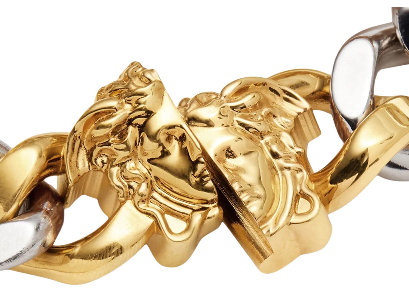 Fendi Fendace Chain Bracelet Versace Gold/Silver