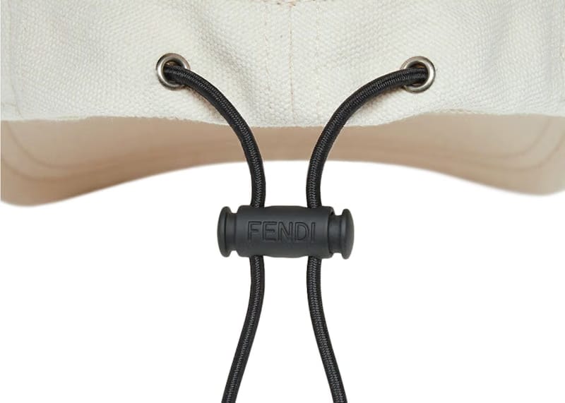 Fendi by Marc Jacobs Hat White Canvas Baseball Cap White