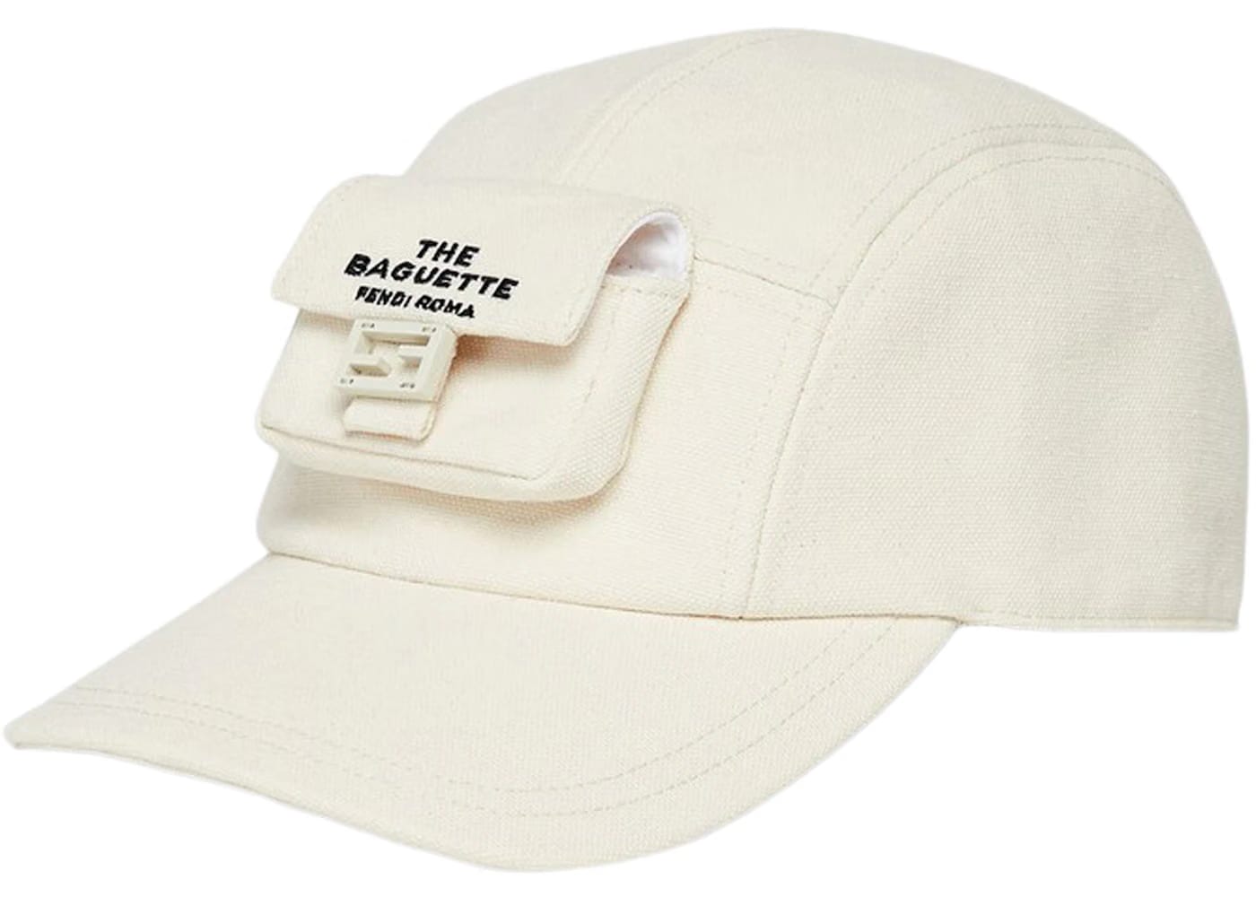 Fendi by Marc Jacobs Hat White Canvas Baseball Cap White