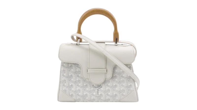 Goyard Saigon Structure Mini Bag White