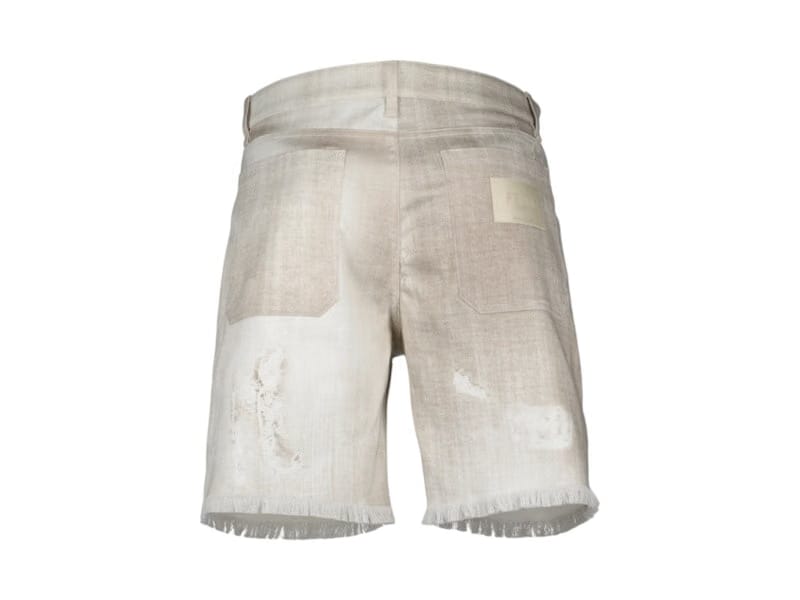 Fendi Denim Bermuda Shorts White/Beige