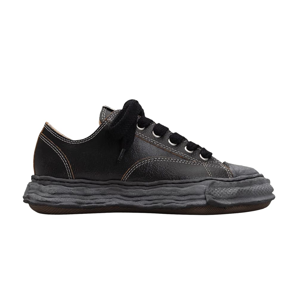 Maison Mihara Yasuhiro Peterson Low Cracking Leather - Black