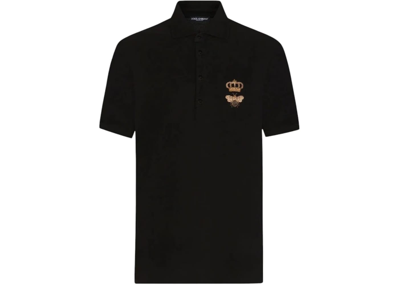 Dolce & Gabbana Embroidered Polo Black