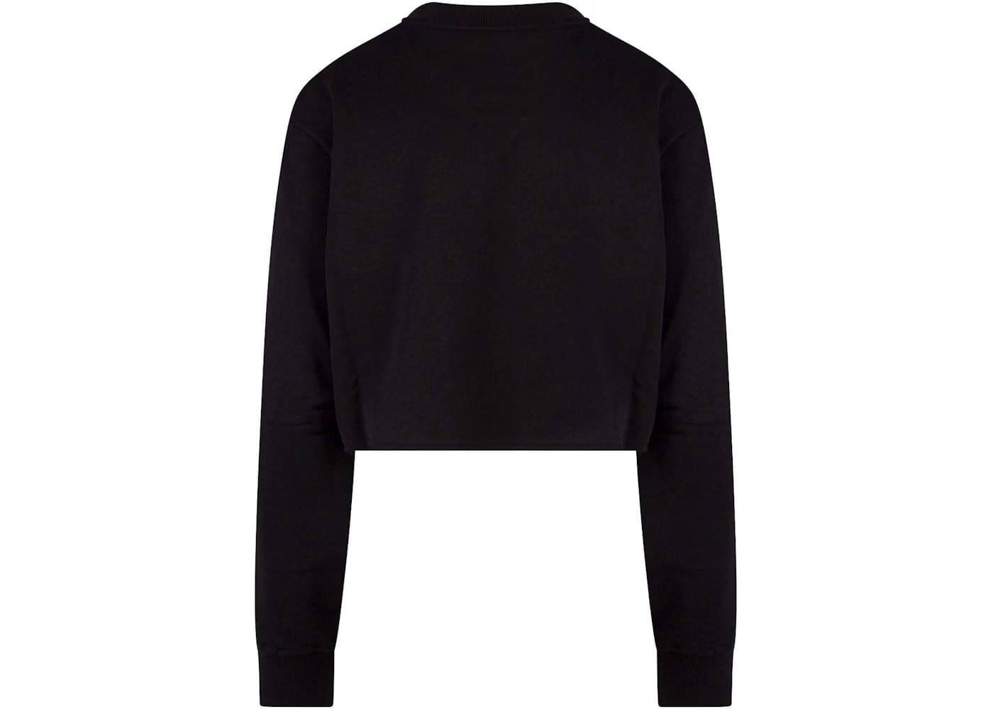 Dolce & Gabbana Woman Cotton Frontal Logo Sweatshirt Black