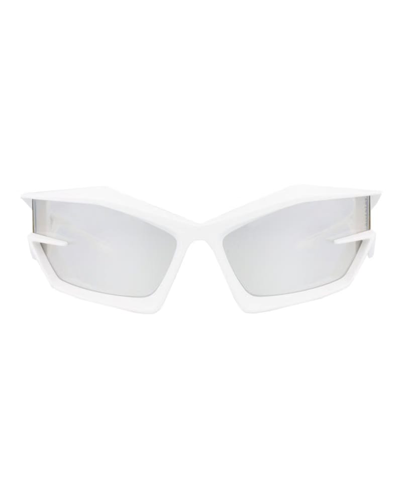 Givenchy Shield-Frame Injection Sunglasses White White Silver (GV40049U-69-21C)