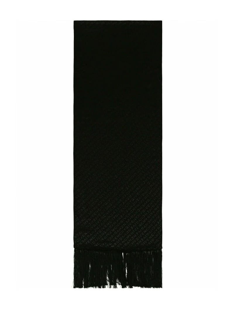 Givenchy Diagonal Logo Evening Scarf Black