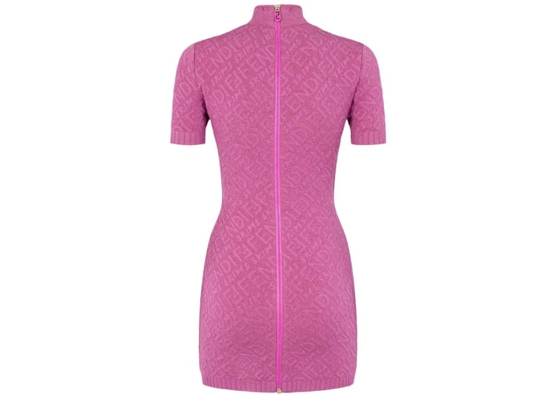 Fendi x SKIMS Embossed Shorts Sleeve Dress Colorado