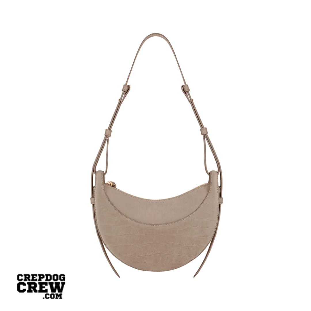 polene Numéro Dix Edition Crocodile Nubuck Taupe
