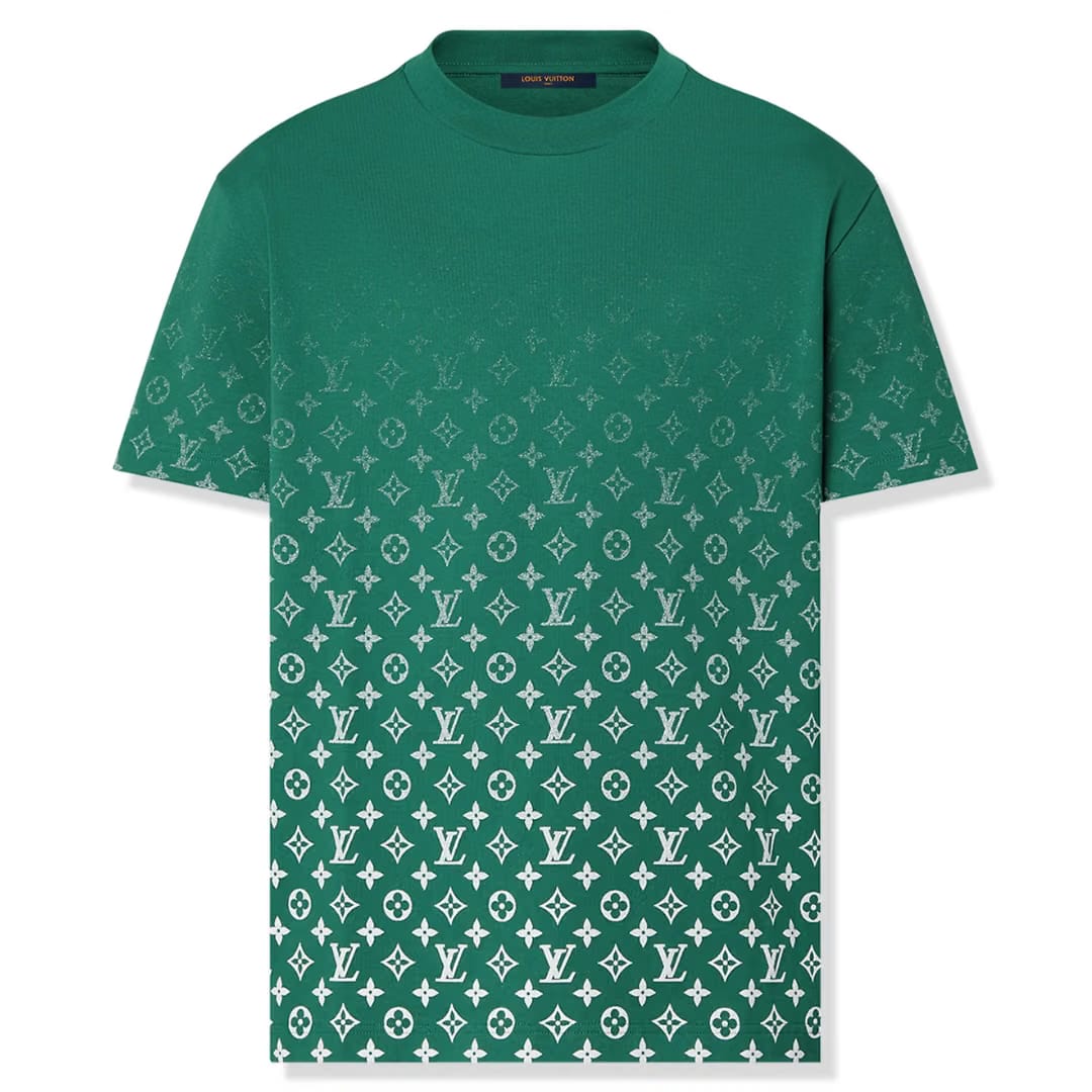 Louis Vuitton Monogram Gradient Cotton T-Shirt Green