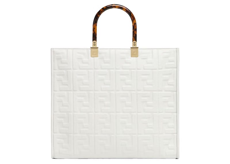 Fendi by Marc Jacobs Fendi Sunshine Medium White Leather Shopper