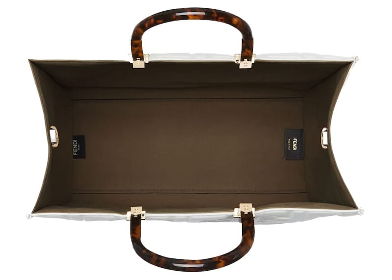 Fendi by Marc Jacobs Fendi Sunshine Medium White Leather Shopper