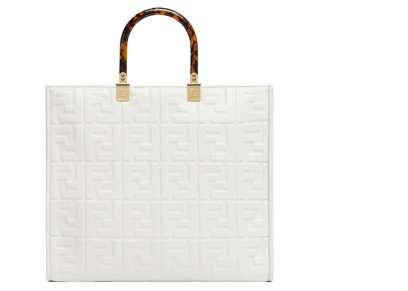 Fendi by Marc Jacobs Fendi Sunshine Medium White Leather Shopper