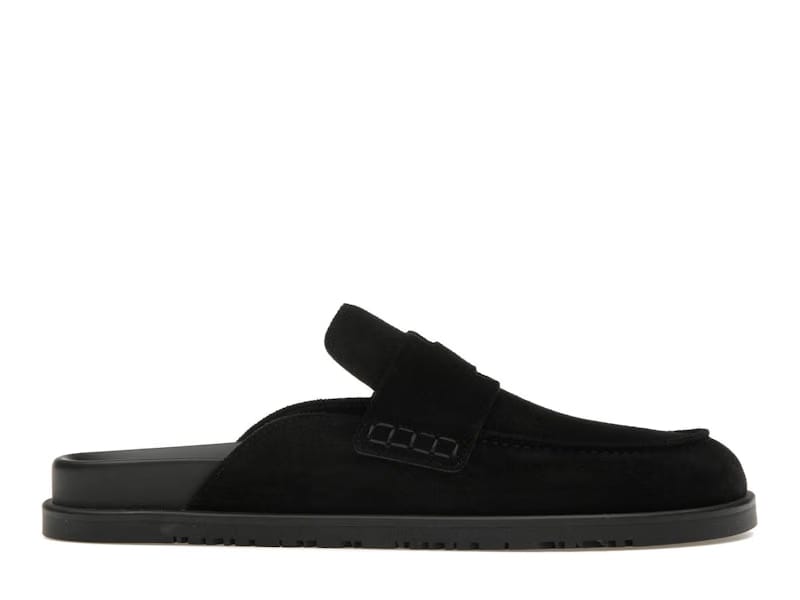 Hermes Go Mule Noir Suede Calkfskin (Men's)