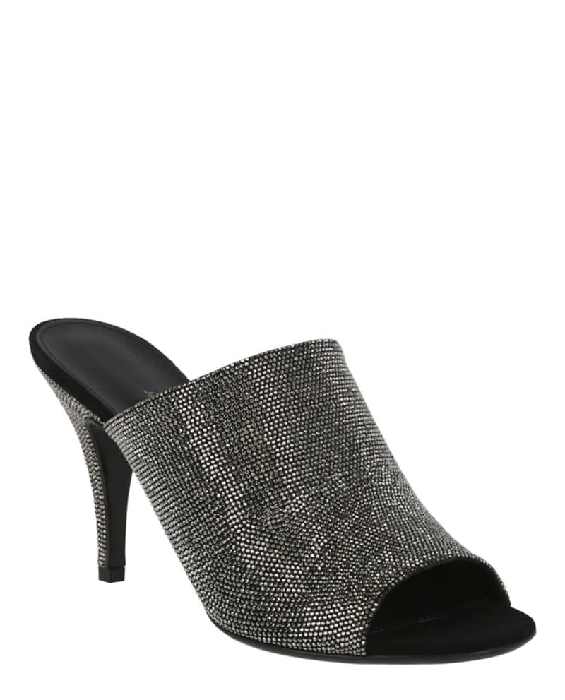 Ferragamo Janine Crystal Heel Sandals Black (Women's)