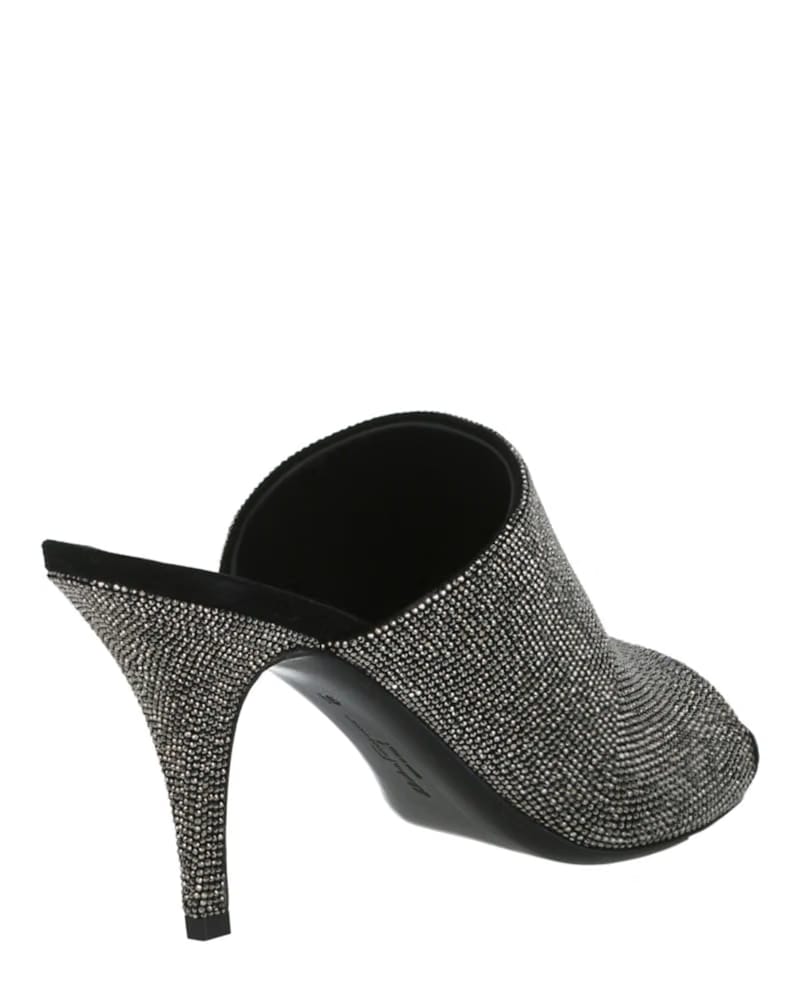 Ferragamo Janine Crystal Heel Sandals Black (Women's)