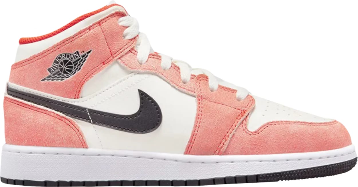 Air Jordan 1 Mid Orange Suede