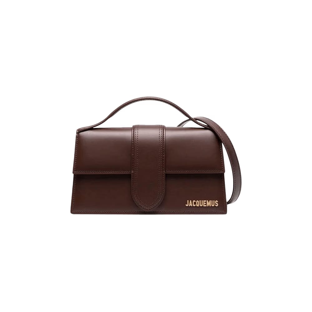 Jacquemus Le Grand Bambino Crossbody Flap Bag Dark Brown