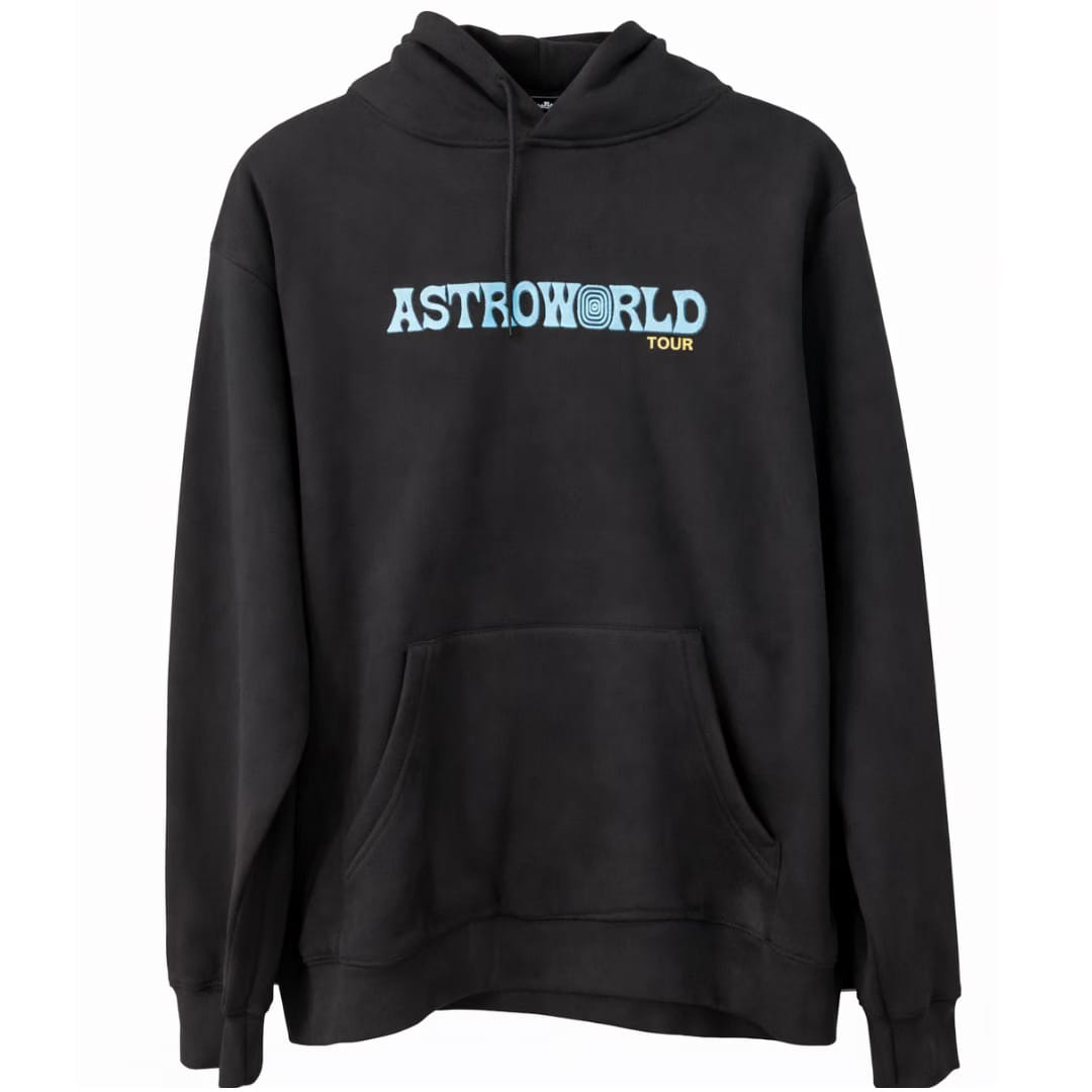 ASTROWORLD TRAVIS SCOTT UNISEX WISH HOODIE BLACK