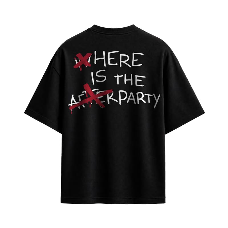 Forfksake Afterparty Scenes T-Shirt Black