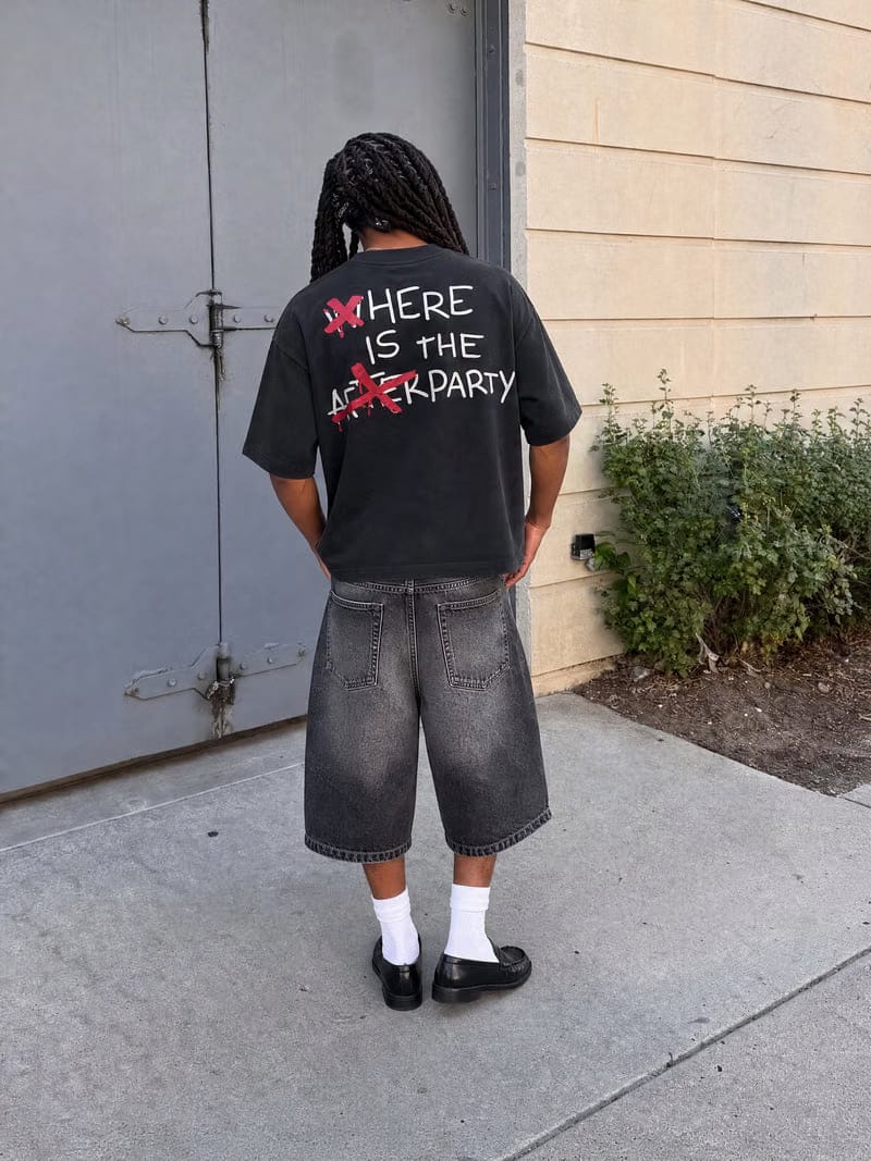 Forfksake Afterparty Scenes T-Shirt Black