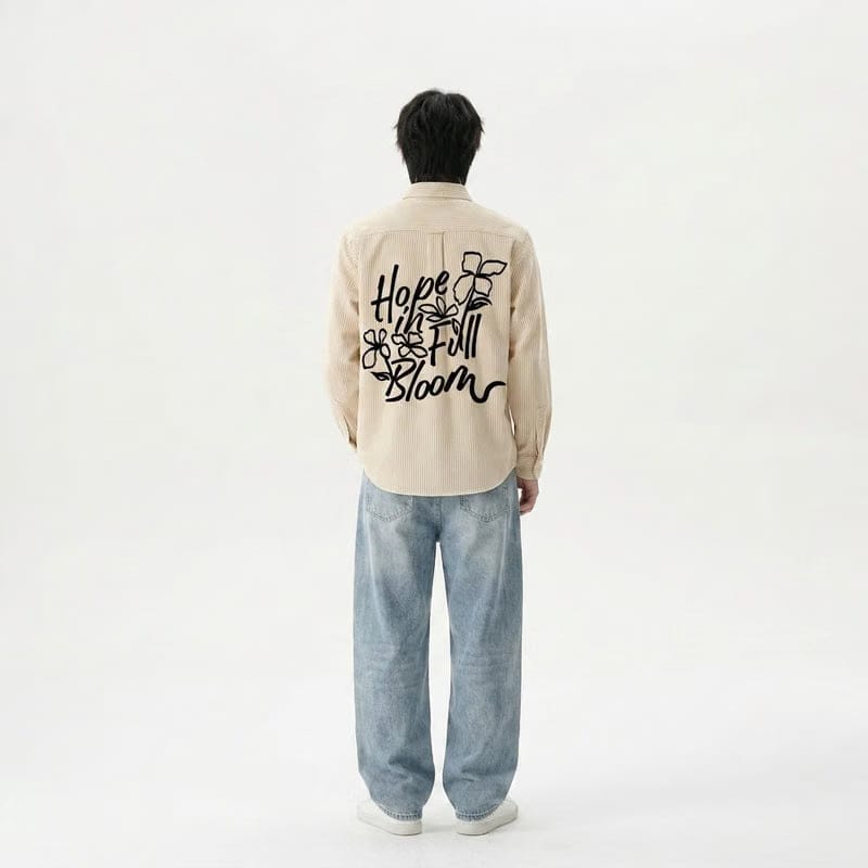 Bloom Be Autyst Yellow Stripe Shirt