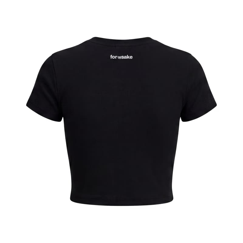 Forfksake Dad Calling Baby Tee Black