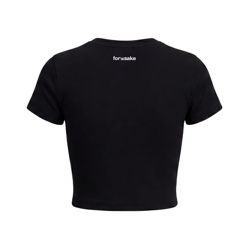Forfksake Hottest Bitch Alive Baby Tee Black