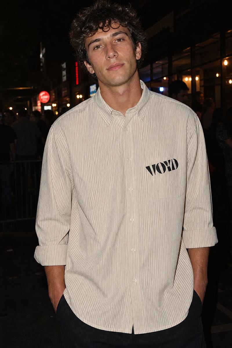 Voyd Be Weird Beige Stripe Shirt