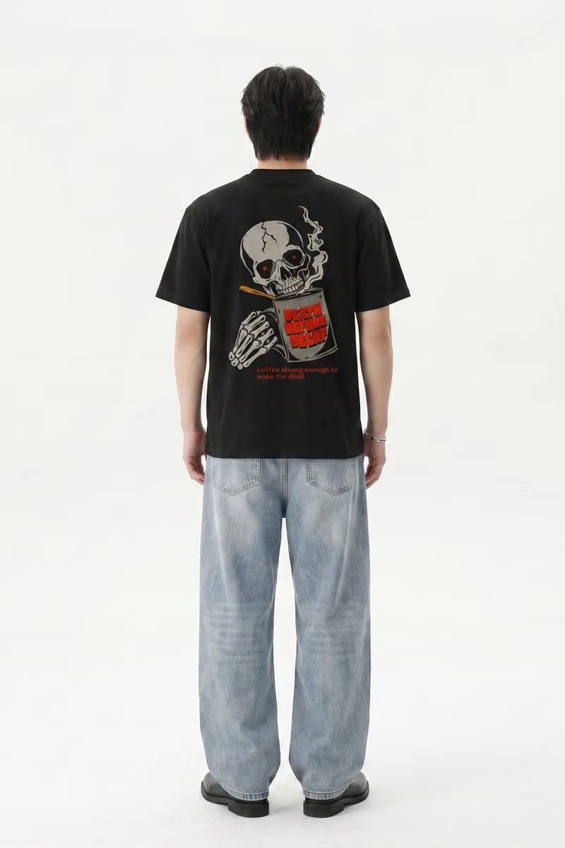 Voyd Death Before Decaf Black T-shirt