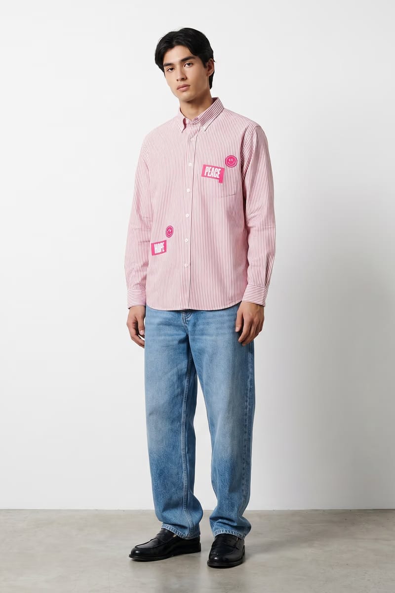 Voyd Dream Plan Pink Stripe Shirt