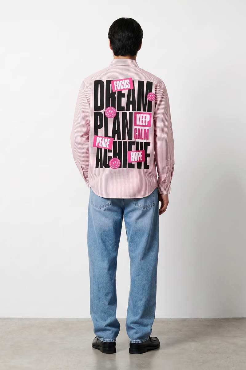 Voyd Dream Plan Pink Stripe Shirt
