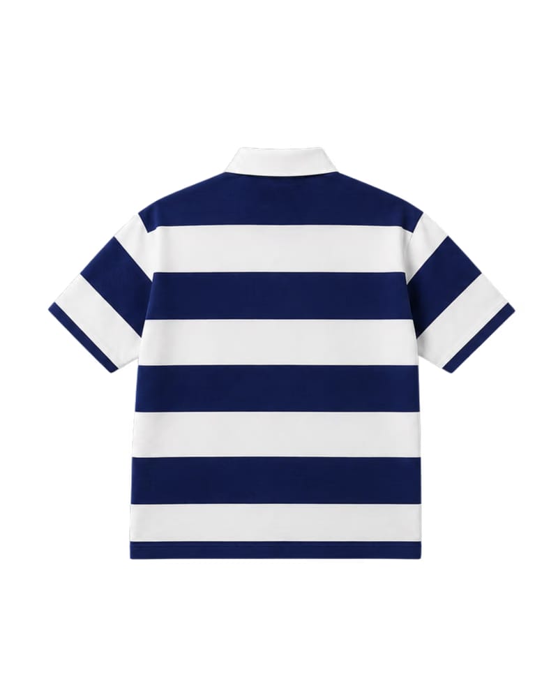 CLASSIC RUGBY POLO TEE - NAVY