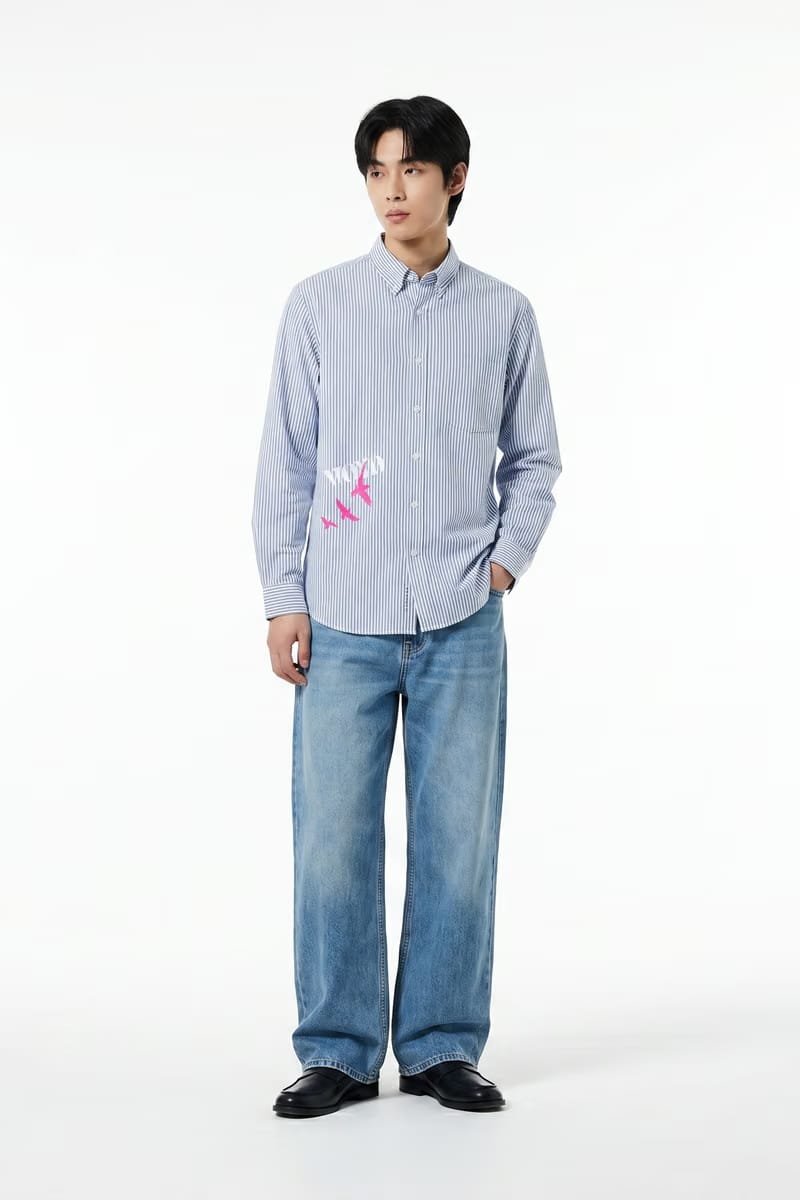 Voyd Holy Spirit Blue Stripe Shirt