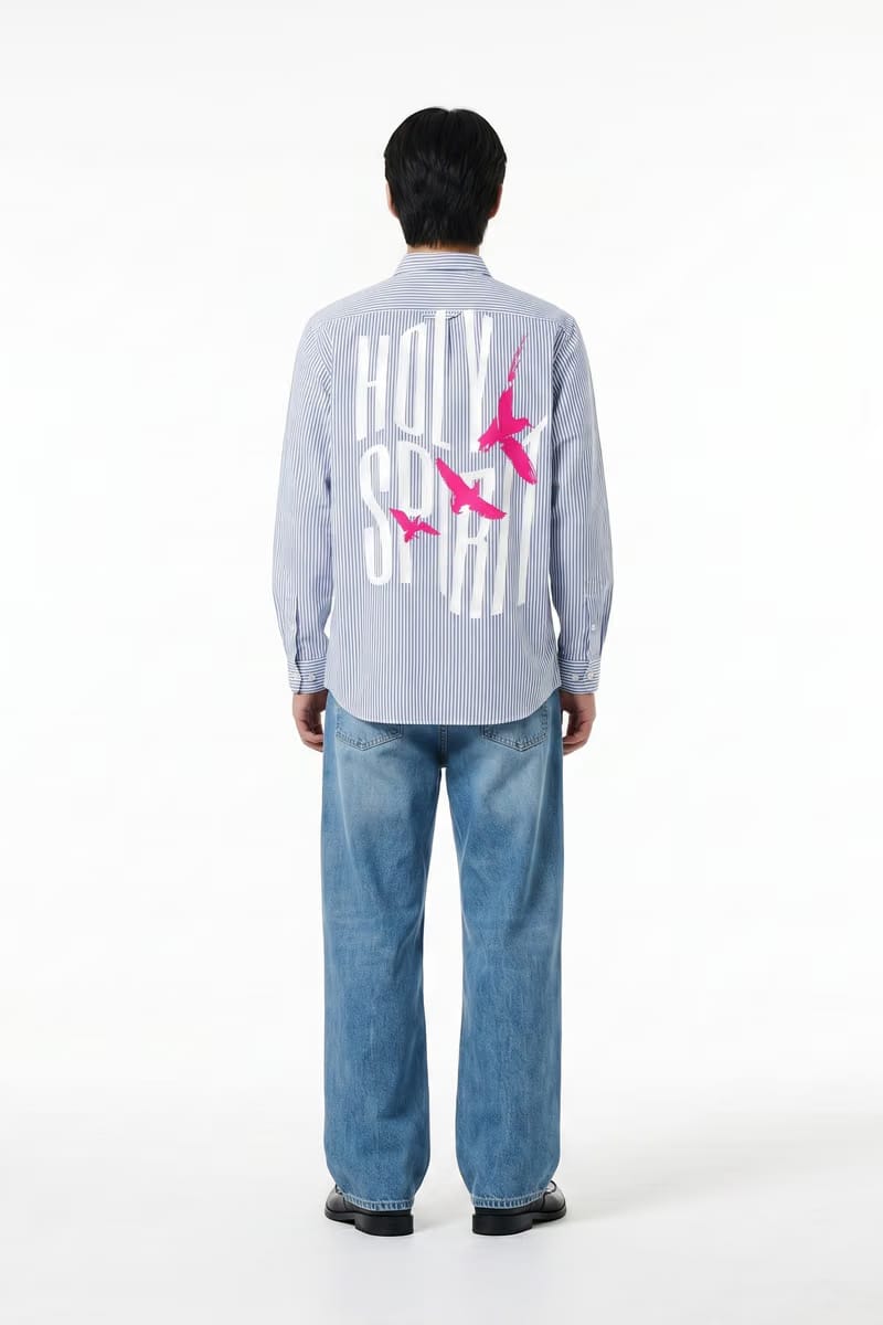 Voyd Holy Spirit Blue Stripe Shirt