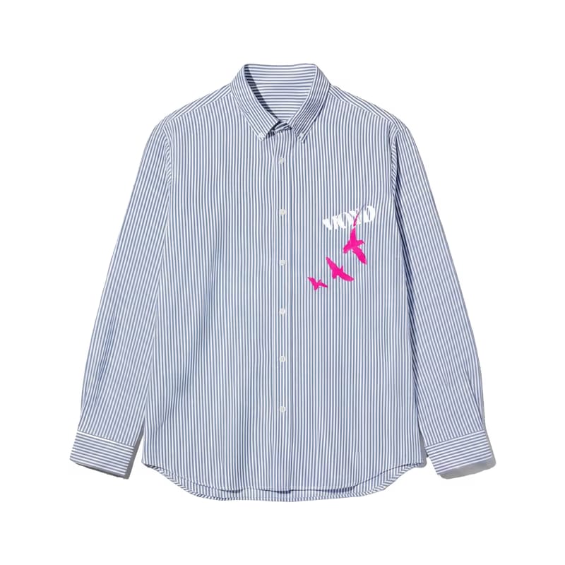 Voyd Hope In Motion Blue Stripe Shirt