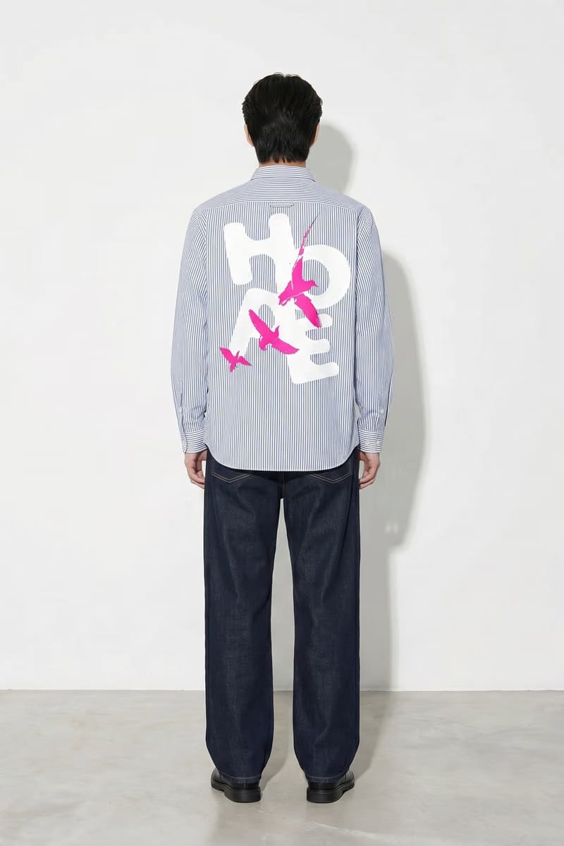 Voyd Hope In Motion Blue Stripe Shirt