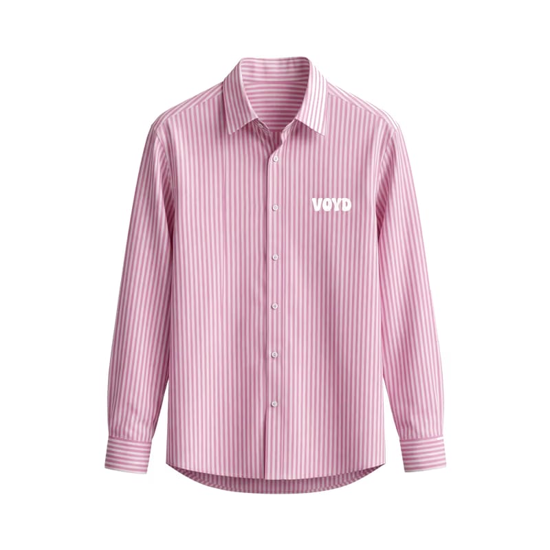 Voyd I am a Child of God Pink Stripe Shirt