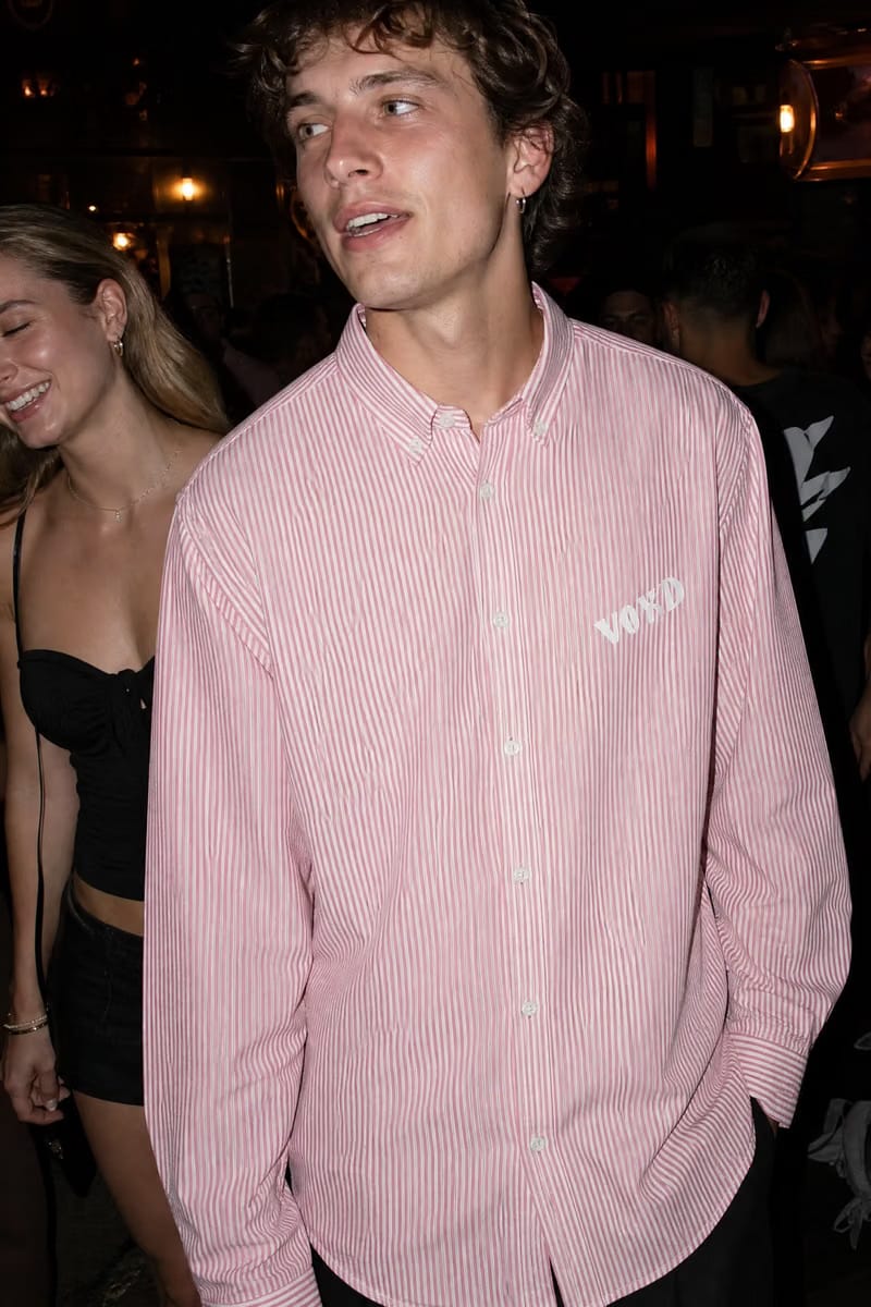 Voyd I am a Child of God Pink Stripe Shirt