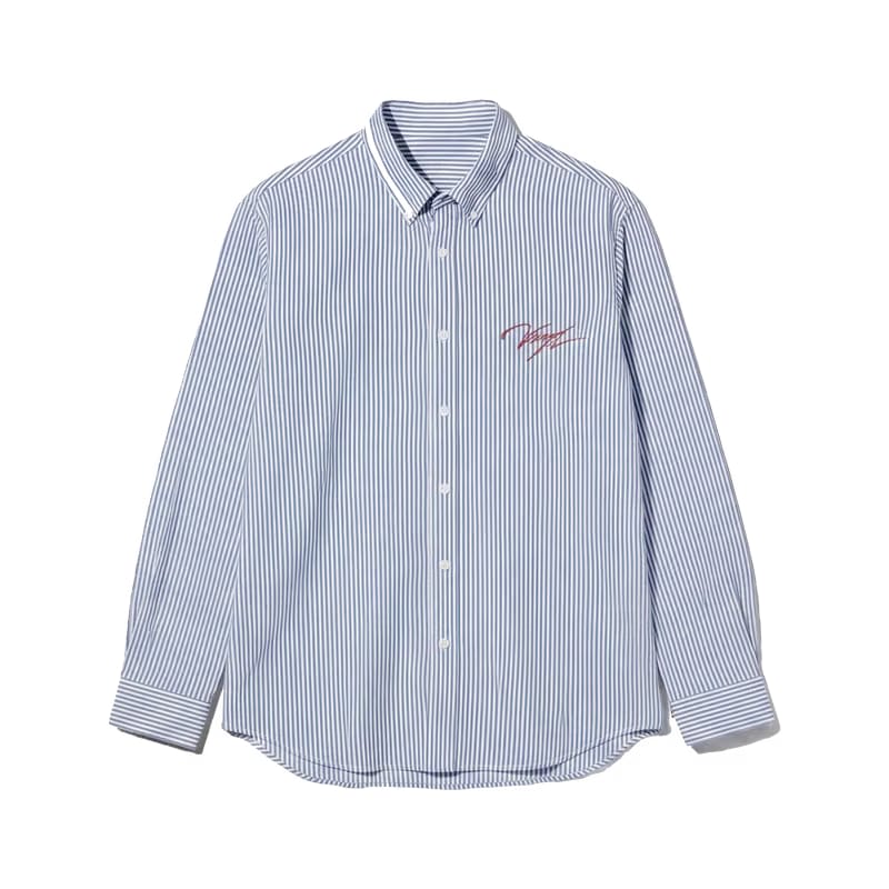 Voyd it's a Beautiful Day Blue Stripe Shirt