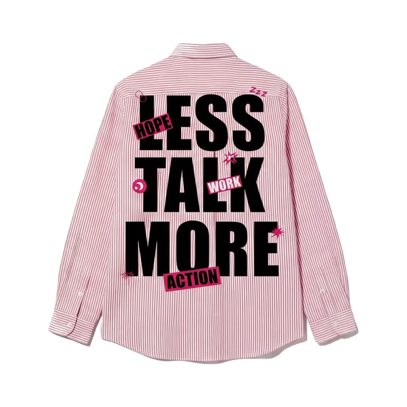 Voyd Less Talk Pink Stripe Shirt