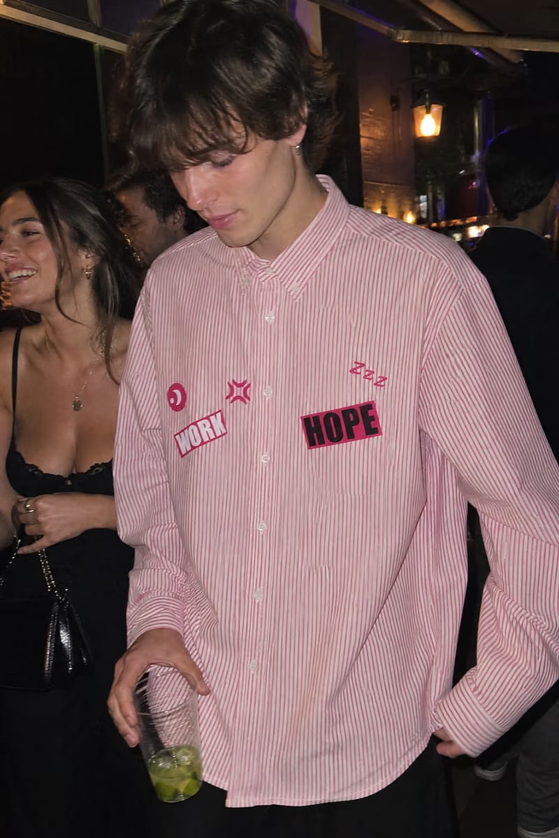 Voyd Less Talk Pink Stripe Shirt