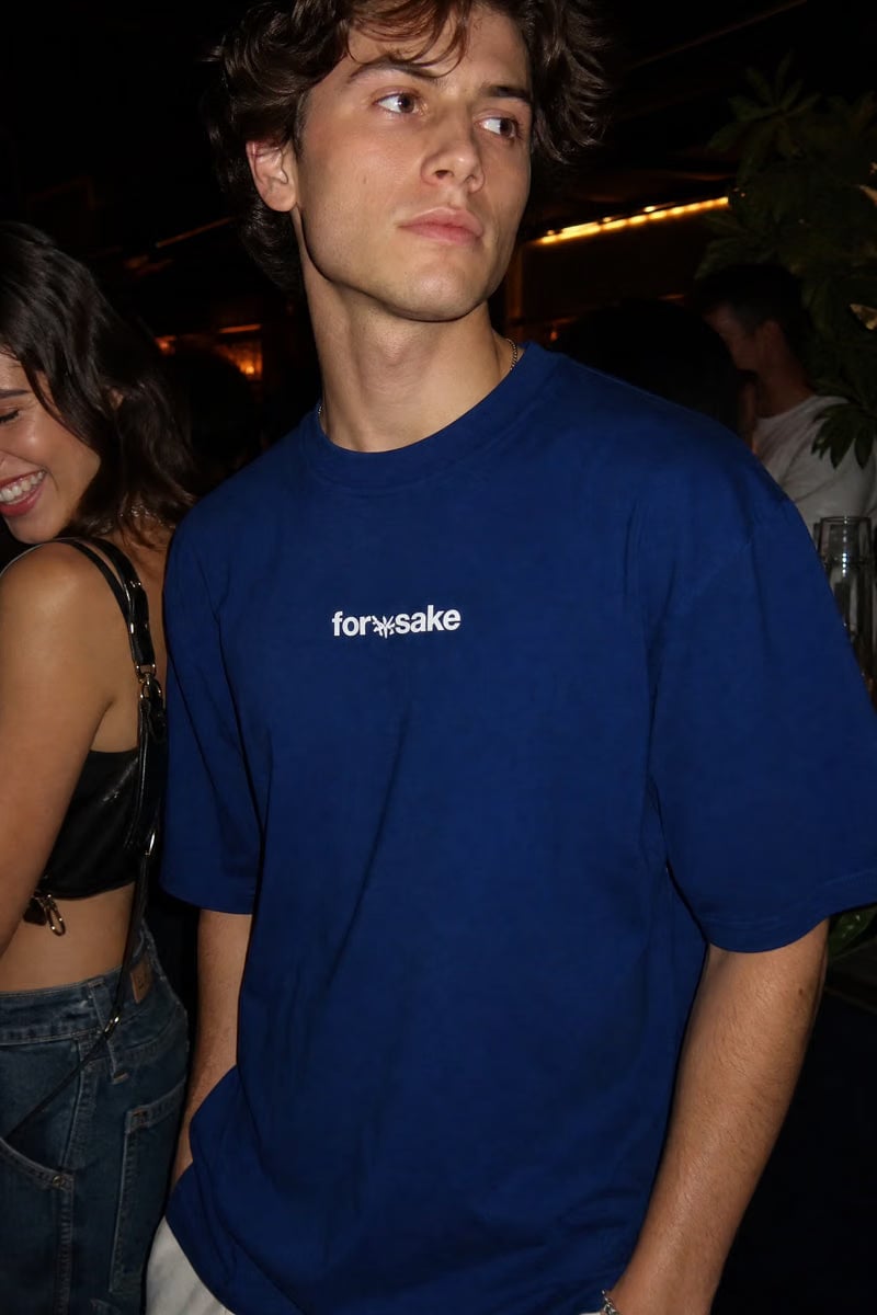 Forfksake Move With Purpose T-Shirt Blue