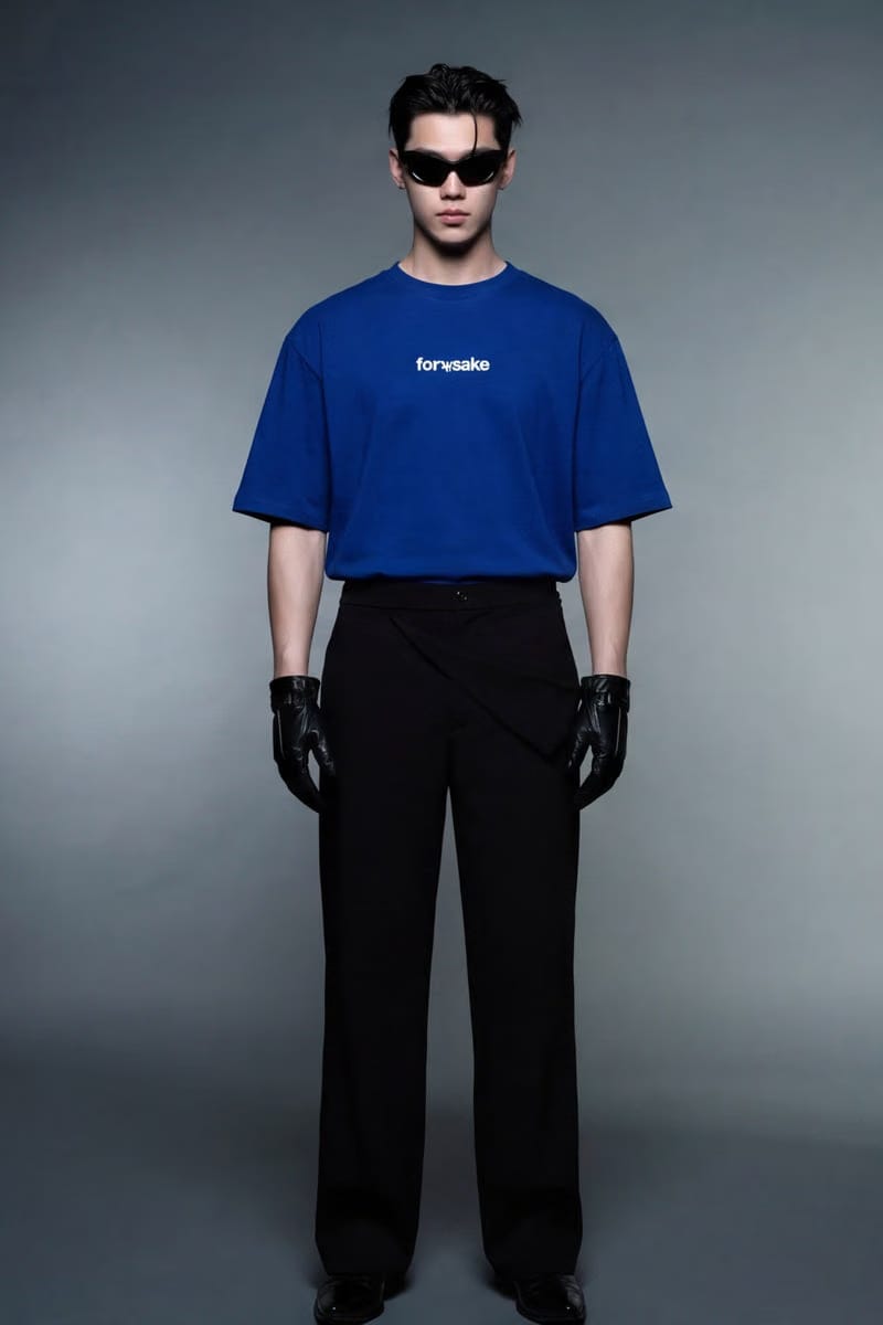 Forfksake Move With Purpose T-Shirt Blue