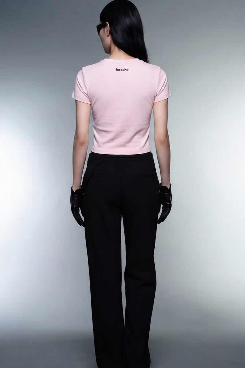 Forfksake My Ex Is My Biggest Fan Baby Tee Pink
