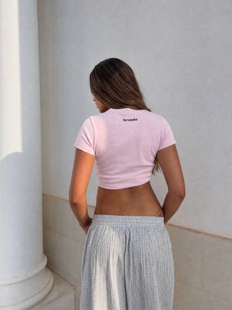 Forfksake My Ex Is My Biggest Fan Baby Tee Pink