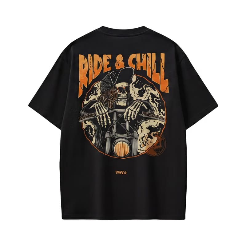 Voyd Ride and Chill Black T-shirt